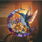 Floral Hummingbird Acrylic Suncatcher - Image 7