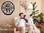 ENFODREAM Personalized Family Name Sign, Monogram Wall Decor, Custom Last Name Sign, Metal, 12x12 inches, Steel with Painted Finish - Image 2