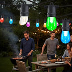 96FT Solar Outdoor String Lights – Dimmable RGB LED Patio Lights with Remote, Waterproof for Garden, Yard, Deck, and Backyard Decor - Image 7
