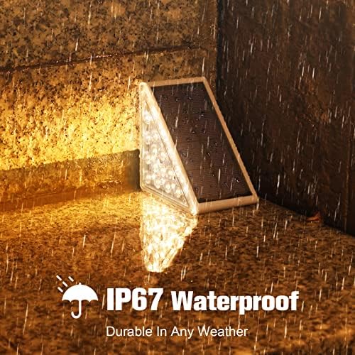 VOLISUN Solar Stair Lights 6 Pack, Solar Step Lights Outdoor Waterproof - Image 4