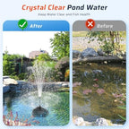 Antfraer Pond Filter with U-V Clarifier, 660GPH Pond Pump and Filter Kit & RGB LED Lights, All-in-One Submersible Pond Fountain for Outdoor Ponds, Koi Ponds, Water Gardens with Remote Control - Image 4