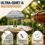 1 Pack Bird Bath Water Circulator, Battery Powered Water Agitator for Birdbath, Quiet Waterproof Bird Bath Bubbler Creates Ripples & Attracts Birds for Outdoor Patio Garden (Gray Rock) - Image 5