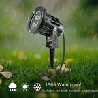 OurLeeme Lawn Flood Light Stake, RGB Spot Lights,8W Outdoor LED Flood Light Waterproof Garden Yard Lights with Remote Control,2-in 1 Landscaping Spotlights for Patio,Pathway, Driveway 85-265V (4 Pcs) - Image 4