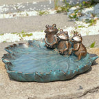 MUMTOP Bird Bath for Outdoors, Resin Garden Frogs Birdbath Bowl Yard Decor by MUMTOP