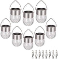 SUNWIND Hanging Solar Ball Lights Outdoor - 8 Pack Cracked Glass Decorative Garden Lights Waterproof Solar Lanterns for Yard, Patio, Fence, Tree, or Holiday Decoration(White) by SUNWIND