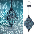 Hapjoy Hanging Solar Lights Outdoor Garden Decor Solar Lantern Waterproof Plastic Moroccan Outdoor Decorations for Patio Pathway Yard Backyard Garden Decorative (1, Black) by Hapjoy
