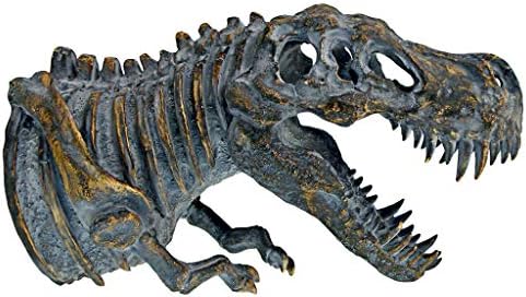 Design Toscano Bones of The Dinosaur T-Rex Skeleton Wall Sculpture, 16.5 Inches, Full Color - Image 4