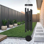 Suntimber Extra Large Wind Chimes for Outside Deep Tone,(Black,60") - Image 6