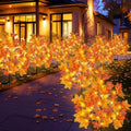 TORONTOKYO 8 Pack Fall Solar Outdoor Lights, Fall Decor 160 LED Maple Leaves Solar Stake Light with 8 Modes, Waterproof Fall Garden Lights Thanksgiving Decorations for Autumn Yard Pathway Outside by TORONTOKYO
