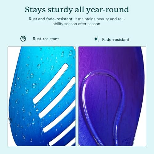 Wind Spinners Outdoor for Yard and Garden, Metal Large Wind Spinner with Stake, Windmill for Yard, Gift for Family Friends(84'' H x 24'' W) - Image 4