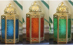 VELA LANTERNS 12" Gold Metal Moroccan Decorative Candle Lantern Holder for Hanging or Table Centerpieces, Exotic Indoor Home Decor, Outdoor Patio or Porch, Weddings, Ramadan, Assorted, Large, 6-Pack - Image 2