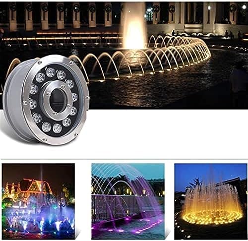 RGB Submersible Led Pool Lights - Waterproof Underwater Fountain Lamp with Rf Remote Control - Ip68 Rated Pond Lighting for Stunning Water Features RGB+Remote Control 24W (24V) - Image 2