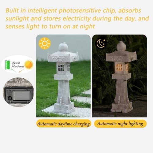 Japanese Pagoda Statue Retro Tower Lantern Garden Decoration Outdoor Asian Decoration Zen Courtyard Landscape - Image 6