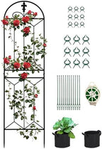 1 Pack Metal Garden Trellis Outdoor, 70.8" H x 19.5" W by Toriexon