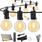 Brightown 158FT 77LED Solar String Lights Outdoor with Remote & USB Port by Brightown