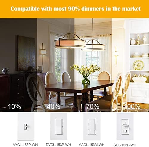 Bundle－－2 Items：Mason Jar Solar Lights -30 LED, 6 Pack Hanging Solar Lanterns Bundle with 12 Pack E12 LED Edison Bulbs,4W Equal 40W e12 Candelabra Bulbs - Image 7