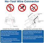 24 Pack Low Voltage Wire Connectors for Landscape Lighting, Compatible with #12/14/16/18 Gauge Underground Cable for Pathway Lights, Spotlight, In-ground Lights, Waterproof, UL Listed - Image 4