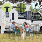 10‑Panel No‑Dig Garden Fence with Gate, 32" H x 23.6'L Outdoor Dog Barrier - Image 6