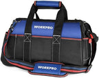 WORKPRO 16-inch Wide Mouth Tool Bag with Water-Proof Molded Base by WORKPRO