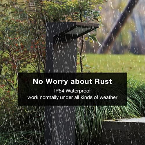 27.5" Modern LED Outdoor Path Lights - Waterproof IP54 Bollard Lighting for Garden, Driveway & Courtyard Decor, 3000K Warm White, Landscape Lighting Solutions - Image 7