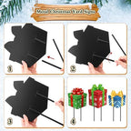 Drydiet 3 Pack Metal Christmas Yard Signs Decor Xmas Yard Stakes Outdoor with Stakes for Holiday Outdoor Garden Lawn Pathway Decoration(Gift Boxes) - Image 3