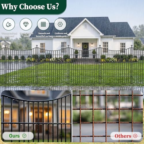 No Dig Dog Fence Outdoor for Yard, 32 in(H) X 35.4 ft(L) - Image 3