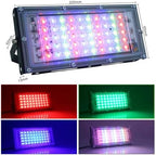 50W RGB LED Flood Light, 220V-240V AC, IP65 Waterproof Color-Changing Outdoor Spotlight with Remote Control(RGB-50 W) - Image 4