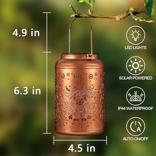Solar Lanterns Outdoor Waterproof Garden Decor Gifts for Women Mom - Image 3