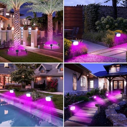 nipify Solar Spot Lights Outdoor, Solar Powered Waterproof Spotlight - Image 4