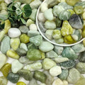 20LB Jade Pebbles for Landscaping, 0.7-1.2 Inch Natural Decorative Stones, Polished River Rocks for Landscaping,Plants, Vase, Flowerpot, Indoor Plants and Outdoor Garden Decoration by SHIZWU