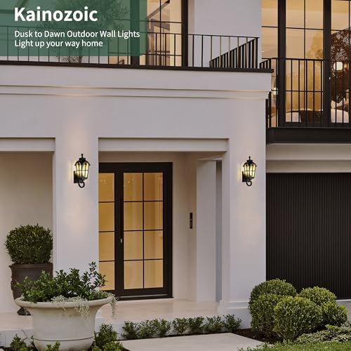 Outdoor Wall Light Fixtures Waterproof Porch Lights Anti-Rust Matte Black Exterior Lighting Fixtures Sconce Lights Outdoor Wall Lantern for Patio Front Door Garage - Image 6