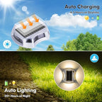 Bosceos Solar Dock Driveway Lights Outdoor Waterproof 8-Pack - Image 4