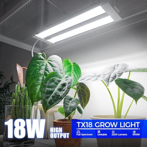 Barrina TX72 4FT Grow Light for Indoor Plants & TX18 1FT High PPFD 5000K Full Spectrum Grow Light Strip for Plant Shelves 4 Packs Bundle - Image 5