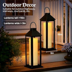 14" x 4" Large Outdoor Candles Waterproof Flickering LED Flameless Candles Battery Operated with Timer - Realistic LED Pillar Candles with Remote for Wedding Festival Home Decor Ivory 2 Pack - Image 3