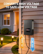 DEWENWILS 200W Low Voltage Transformer with 3 Independent Control Outputs, Landscape Transformer with Timer and Photocell Sensor, 120V AC to 12V/14V AC, Weatherproof, ETL Listed - Image 2