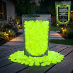 Colorful Glow in the Dark Rocks Luminous Glow Garden Stones Outdoor Glowing at Night Guide Pebbles Gemstone DIY Decorative for Landscaping Aquarium Fish Tank Patio Lawn Yard Ornaments by Unknown