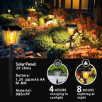 Swingers Solar Lights Outdoor, LED Solar Torch Lights with Flickering Flame - Image 2