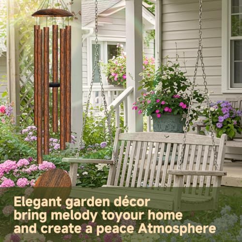 78" Extra Large Wind Chimes for Outside, 6 Thick and Bold Aluminum Tubes - Image 5