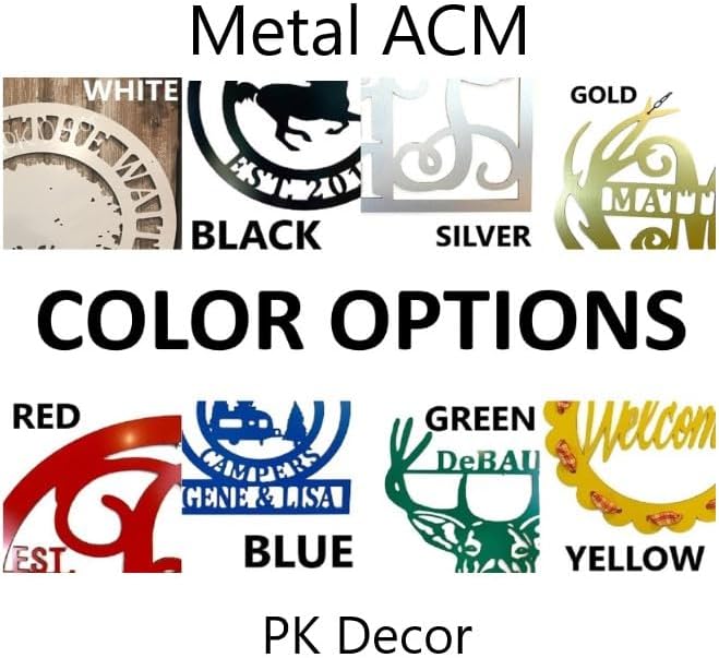 PK Décor Personalized Garden Flag for Outside - Decorative Welcome Last Name Personalized Metal ACM Yard Sign - 14 inch - Customized All Seasons Family Established Garden Flag Stand Option - Image 3