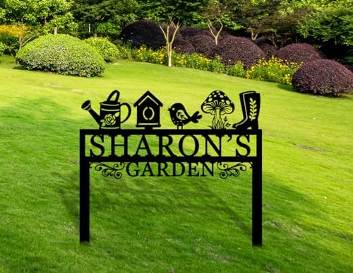 Personalized Garden Sign, Custom Yard Sign With Metal Stake, Garden Signs Decorative Outdoor, Gardens Sign Stake, Lawn Signs, Yard Gifts, Mother Gift - Image 5