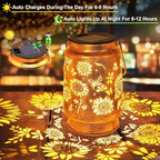 2 Pack Sunflower Solar Lanterns Outdoor with Shepherd Hook, Birthday Gift Mothers Day Gift for Women Mom Grandma Wife Daughter, Waterproof LED Hanging Lights, Decor for Yard Garden Patio Porch Lawn - Image 6