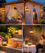KOOPER 6 Pack Solar Lanterns Outdoor Waterproof, Brighter Hanging Solar Lantern Lights for Outside, Auto ON/Off Lanterns Decorative Outdoor for Garden Table Yard Path Tree Patio Lawn Decor, Gifts - Image 7