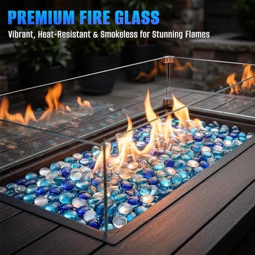 Mr. Fireglass 10lbs 1/2" Reflective Blended Fire Glass Beads for Firepit - Image 4