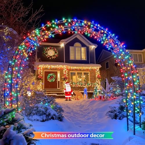 JMEXSUSS 2 Pack Solar Christmas Lights, Total 400 LED 151FT, Multi-Colored - Image 4