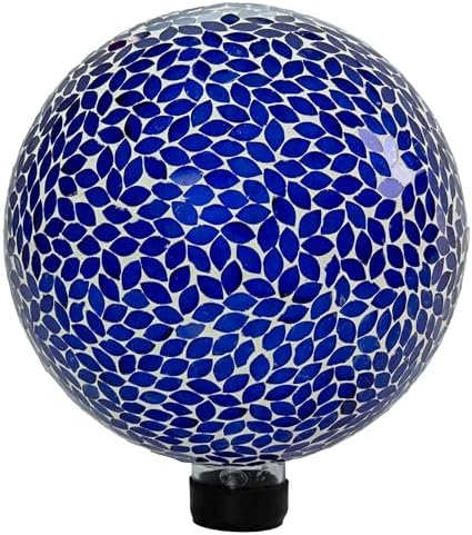Sunnydaze 10" Mosaic Glass Gazing Ball for Garden, Globe for Outdoor Decor by SunnydazeDecor