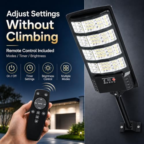 Solar Security Lights Outdoor, 4 Pack with Motion Sensor - Image 5