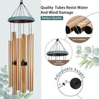 ASTARIN Personalized Name 35" Memorial Wind Chimes for Outside, Metal Sympathy Gifts for Loss of Mother Father Loved One, Bereavement Wind Chime in Memory Gift, Decor Garden Patio,Produced in Texas - Image 5