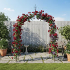 Thick Gothic Pointed Metal Garden Arch Rust-Proof for Climbing Vines Roses - Image 2