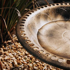 Backyard Expressions Outdoor Garden Bird Bath - Bronze - Weather Resistant Resin with Ground Stakes - 27 Inch - Image 7