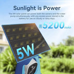 LongPlus Solar Bird Bath Fountain with 2K AI Bird Identification Camera - Image 5